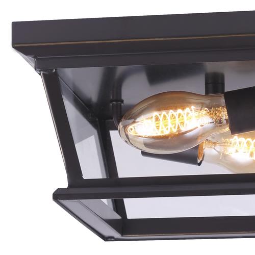 Coupon 🎁 Patriot Lighting® Holliday Oil-Rubbed Bronze 2-Light Outdoor Flush Mount Ceiling Light 😉 8 Coupon 🎁 Patriot Lighting® Holliday Oil-Rubbed Bronze 2-Light Outdoor Flush Mount Ceiling Light 😉 - Image 6