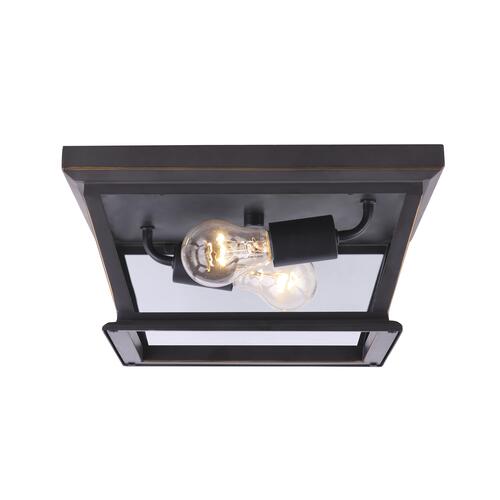 Coupon 🎁 Patriot Lighting® Holliday Oil-Rubbed Bronze 2-Light Outdoor Flush Mount Ceiling Light 😉 4 Coupon 🎁 Patriot Lighting® Holliday Oil-Rubbed Bronze 2-Light Outdoor Flush Mount Ceiling Light 😉 - Image 2