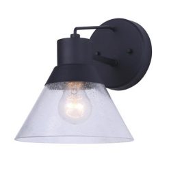 Budget 🔥 Patriot Lighting® Connie Black Outdoor Wall Light - 2 Pack ✔️