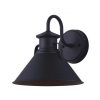Outlet 🌟 Patriot Lighting® Conor Black Outdoor Wall Light 🔔 -Patriot Lighting Sales 3561133anglecmyk