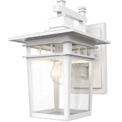 Flash Sale 👏 Patriot Lighting® Michee White Outdoor Wall Light 💯 -Patriot Lighting Sales 3561153 Michee Outdoor Light Angle