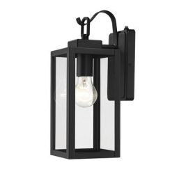Deals 🌟 Patriot Lighting® Reanne Matte Black Dust To Dawn Outdoor Wall Light 😉 -Patriot Lighting Sales 3561198 P ALT2