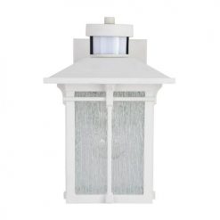 Coupon ✨ Patriot Lighting® Wren White Outdoor Motion Sensing Wall Light ✨