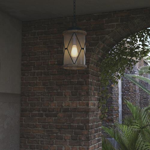 Wholesale 😉 Patriot Lighting® Elegant Home Bodhi Black & Replica Wood Outdoor Pendant Light ✨ 6 Wholesale 😉 Patriot Lighting® Elegant Home Bodhi Black & Replica Wood Outdoor Pendant Light ✨ - Image 4