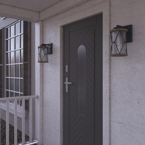 Best Pirce ✔️ Patriot Lighting® Elegant Home Bodhi Black & Replica Wood Outdoor Wall Light 🎁 8 Best Pirce ✔️ Patriot Lighting® Elegant Home Bodhi Black & Replica Wood Outdoor Wall Light 🎁 - Image 6