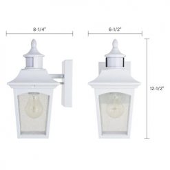 New 🤩 Patriot Lighting® Dualux Eloise II White Motion Sensor Outdoor Security Wall Light 🎉 17 New 🤩 Patriot Lighting® Dualux Eloise II White Motion Sensor Outdoor Security Wall Light 🎉 -Patriot Lighting Sales 3563840 Alt3