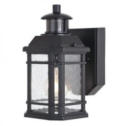Cheap 😀 Patriot Lighting® Dualux Elizabeth II Textured Black Motion Sensor Outdoor Security Wall Light 🎉 -Patriot Lighting Sales 3563841 Alt4