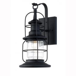 New 👍 Patriot Lighting® Sawyer Black Outdoor Wall Light 💯