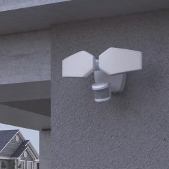 Brand new 🔔 Patriot Lighting® Dualux White LED Dual Head Motion Sensor Link Outdoor Security Flood Light 💯 -Patriot Lighting Sales 3569448 Alt8