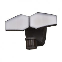 Brand new 🌟 Patriot Lighting® Dualux Bronze LED Dual Head Motion Sensor Link Outdoor Security Flood Light 🤩 -Patriot Lighting Sales 3569449 Alt2