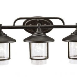 Outlet 💯 Patriot Lighting® Elegant Home Miner Bronze 3-Light Vanity Light 🔥