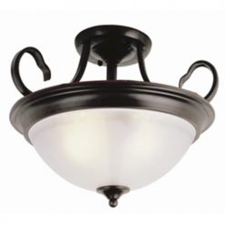 Budget 😀 Patriot Lighting® Arabella Oil-Rubbed Bronze 3-Light Semi-Flush Mount Ceiling Light 🎁