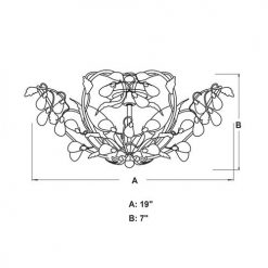 New ✔️ Patriot Lighting® Jardin Bronze Semi-Flush Mount Ceiling Light 😉 11 New ✔️ Patriot Lighting® Jardin Bronze Semi-Flush Mount Ceiling Light 😉 -Patriot Lighting Sales C0023 DWG