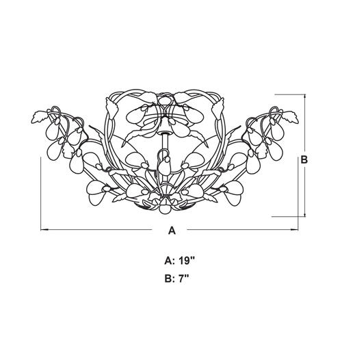 New ✔️ Patriot Lighting® Jardin Bronze Semi-Flush Mount Ceiling Light 😉 7 New ✔️ Patriot Lighting® Jardin Bronze Semi-Flush Mount Ceiling Light 😉 - Image 5