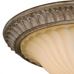 Brand new 🛒 Patriot Lighting® Avenant French Bronze 3 Light Flush Mount Ceiling Light ⌛ -Patriot Lighting Sales C0081 1