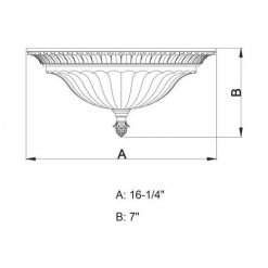 Brand new 🛒 Patriot Lighting® Avenant French Bronze 3 Light Flush Mount Ceiling Light ⌛ -Patriot Lighting Sales C0081 DWG