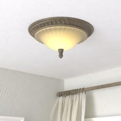 Brand new 🛒 Patriot Lighting® Avenant French Bronze 3 Light Flush Mount Ceiling Light ⌛ -Patriot Lighting Sales C0081 L2