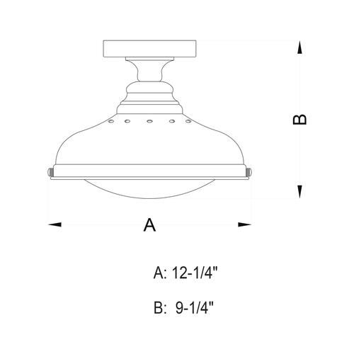 Cheap 🎉 Patriot Lighting® Keenan Oil Rubbed Bronze 1 Light Semi-Flush Mount Ceiling Light 🔥 7 Cheap 🎉 Patriot Lighting® Keenan Oil Rubbed Bronze 1 Light Semi-Flush Mount Ceiling Light 🔥 - Image 5