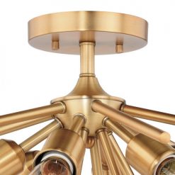 New 🤩 Patriot Lighting® Estelle Nautral Brass 6 Light Semi-Flush Mount Ceiling Light ✔️ 8 New 🤩 Patriot Lighting® Estelle Nautral Brass 6 Light Semi-Flush Mount Ceiling Light ✔️ -Patriot Lighting Sales C0162 1