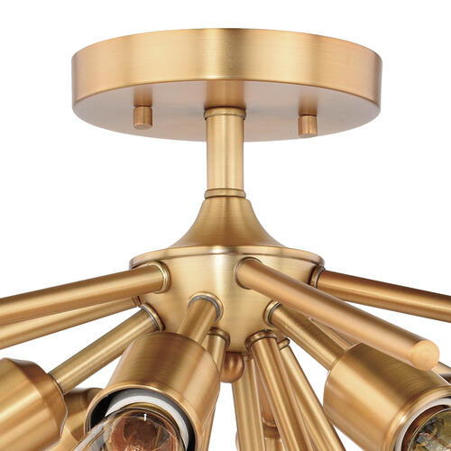 New 🤩 Patriot Lighting® Estelle Nautral Brass 6 Light Semi-Flush Mount Ceiling Light ✔️ 4 New 🤩 Patriot Lighting® Estelle Nautral Brass 6 Light Semi-Flush Mount Ceiling Light ✔️ - Image 2