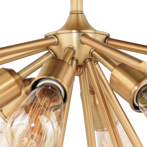 New 🤩 Patriot Lighting® Estelle Nautral Brass 6 Light Semi-Flush Mount Ceiling Light ✔️ 5 New 🤩 Patriot Lighting® Estelle Nautral Brass 6 Light Semi-Flush Mount Ceiling Light ✔️ - Image 3
