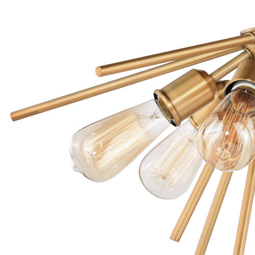 New 🤩 Patriot Lighting® Estelle Nautral Brass 6 Light Semi-Flush Mount Ceiling Light ✔️ 6 New 🤩 Patriot Lighting® Estelle Nautral Brass 6 Light Semi-Flush Mount Ceiling Light ✔️ - Image 4