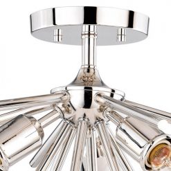 Brand new ⭐ Patriot Lighting® Estelle Polished Nickel 3 Light Semi-Flush Mount Ceiling Light ✔️ -Patriot Lighting Sales C0163 1