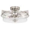 Buy 🤩 Patriot Lighting® Addison Satin Nickel Semi-Flush Mount Ceiling Light 🎁 -Patriot Lighting Sales C0170