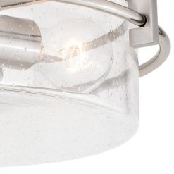 Buy 🤩 Patriot Lighting® Addison Satin Nickel Semi-Flush Mount Ceiling Light 🎁 -Patriot Lighting Sales C0170 3