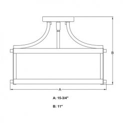 New ⌛ Patriot Lighting® Holbrook Noble Bronze Semi-Flush Mount Ceiling Light 🎁 -Patriot Lighting Sales C0175 DWG