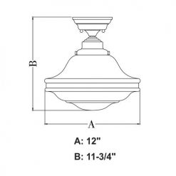 Top 10 😉 Patriot Lighting® Huntley Oil Rubbed Bronze Semi-Flush Mount Ceiling Light ✨ -Patriot Lighting Sales C0177 DWG