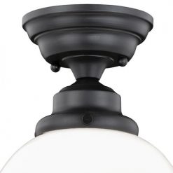 Cheap 💯 Patriot Lighting® Huntley Oil Rubbed Bronze Semi-Flush Mount Ceiling Light ❤️ -Patriot Lighting Sales C0178 1
