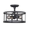 Best Pirce 🥰 Patriot Lighting® Akron Oil Rubbed Bronze Semi-Flush Mount Ceiling Light 🤩 -Patriot Lighting Sales C0186