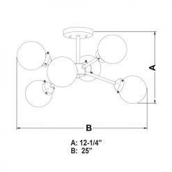 Deals ❤️ Patriot Lighting® Orbit Oil Rubbed Bronze Semi-Flush Mount Ceiling Light 🧨 -Patriot Lighting Sales C0193 DWG