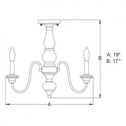 Wholesale ✔️ Patriot Lighting® Georgetown Oil Burnished Bronze Semi-Flush Mount Ceiling Light ✨ -Patriot Lighting Sales C0225 DWG