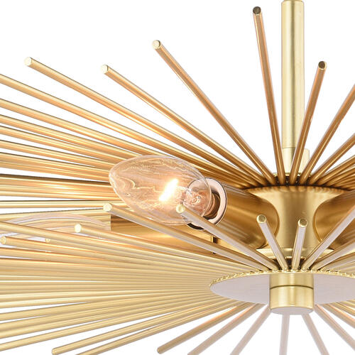 Discount 🤩 Patriot Lighting® Nikko Gold Semi-Flush Mount Ceiling Light 😀 5 Discount 🤩 Patriot Lighting® Nikko Gold Semi-Flush Mount Ceiling Light 😀 - Image 3
