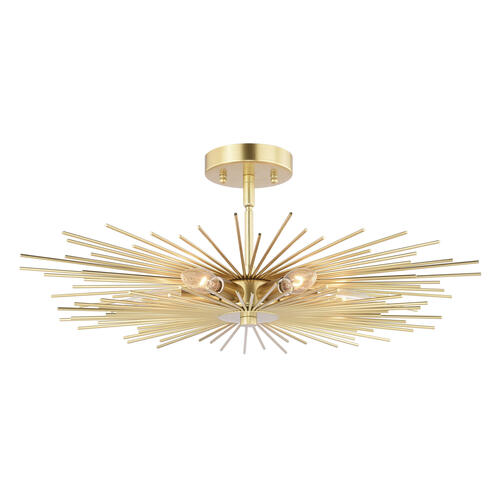 Discount 🤩 Patriot Lighting® Nikko Gold Semi-Flush Mount Ceiling Light 😀 3 Discount 🤩 Patriot Lighting® Nikko Gold Semi-Flush Mount Ceiling Light 😀