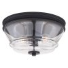 Cheap 🛒 Patriot Lighting® Toledo Matte Black Flush Mount Ceiling Light 🧨