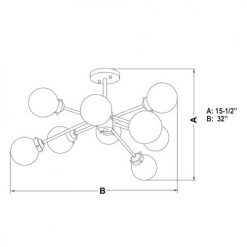 Promo 🔔 Patriot Lighting® Orbit Oil Rubbed Bronze 9 Light Semi-Flush Mount Ceiling Light 😍 11 Promo 🔔 Patriot Lighting® Orbit Oil Rubbed Bronze 9 Light Semi-Flush Mount Ceiling Light 😍 -Patriot Lighting Sales C0239 DWG