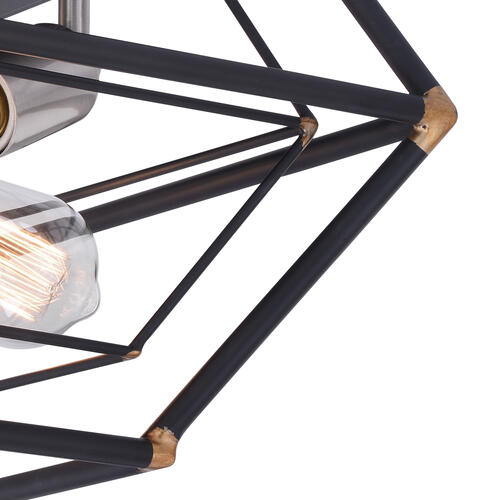 Budget 🛒 Patriot Lighting® Bartlett Oil Rubbed Bronze 3 Light Flush Mount Ceiling Light 💯 4 Budget 🛒 Patriot Lighting® Bartlett Oil Rubbed Bronze 3 Light Flush Mount Ceiling Light 💯 - Image 2