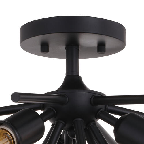 Discount ⭐ Patriot Lighting® Estelle Matte Black 3 Light Semi-Flush Mount Ceiling Light 🔔 4 Discount ⭐ Patriot Lighting® Estelle Matte Black 3 Light Semi-Flush Mount Ceiling Light 🔔 - Image 2