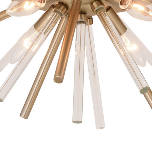 Outlet 👏 Patriot Lighting® Aria Natural Brass Flush Mount Ceiling Light 🎉 5 Outlet 👏 Patriot Lighting® Aria Natural Brass Flush Mount Ceiling Light 🎉 - Image 3