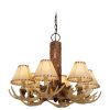 Promo ✔️ Patriot Lighting® Lodge Noachian Stone 6 Light Chandelier 🛒 -Patriot Lighting Sales CH33006NS
