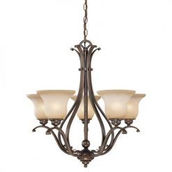 Wholesale 🤩 Patriot Lighting® Monrovia Royal Bronze 5 Light Chandelier ❤️