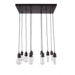 Flash Sale 🌟 Patriot Lighting® Barnes Bronze 10-Light Chandelier 🧨