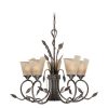 Budget 💯 Patriot Lighting® Capri Black Walnut 6 Light Chandelier ❤️ 1 Budget 💯 Patriot Lighting® Capri Black Walnut 6 Light Chandelier ❤️ -Patriot Lighting Sales CP CHB006BW