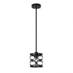 Deals ❤️ Patriot Lighting® Phinny Matte Black 1-Light Mini Pendant ⌛