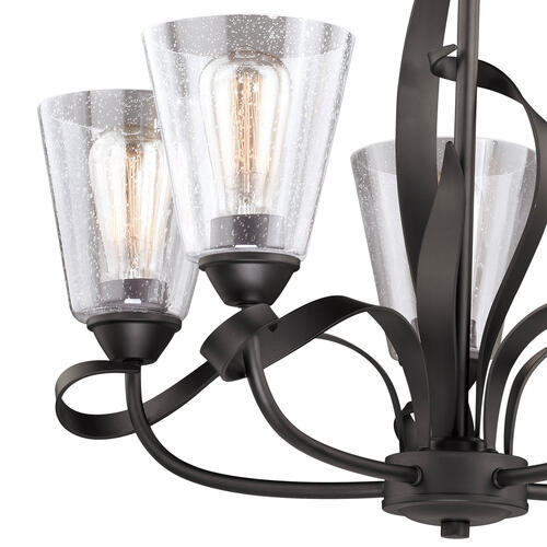 Hot Sale 🌟 Patriot Lighting® Cinta Oil Rubbed Bronze 5 Light Chandelier 😀 6 Hot Sale 🌟 Patriot Lighting® Cinta Oil Rubbed Bronze 5 Light Chandelier 😀 - Image 4