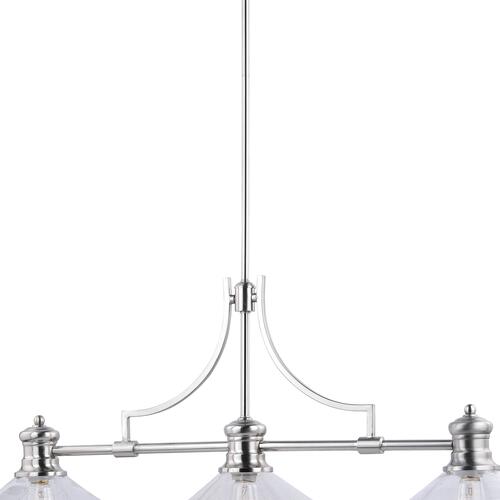 New 🔔 Patriot Lighting® Beloit Satin Nickel 3 Light Chandelier 🔥 5 New 🔔 Patriot Lighting® Beloit Satin Nickel 3 Light Chandelier 🔥 - Image 3