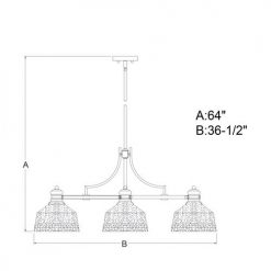 New 🔔 Patriot Lighting® Beloit Satin Nickel 3 Light Chandelier 🔥 11 New 🔔 Patriot Lighting® Beloit Satin Nickel 3 Light Chandelier 🔥 -Patriot Lighting Sales H0221 DWG